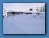 8' barn wall covered after roof shovel