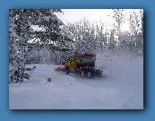 Plow driving by